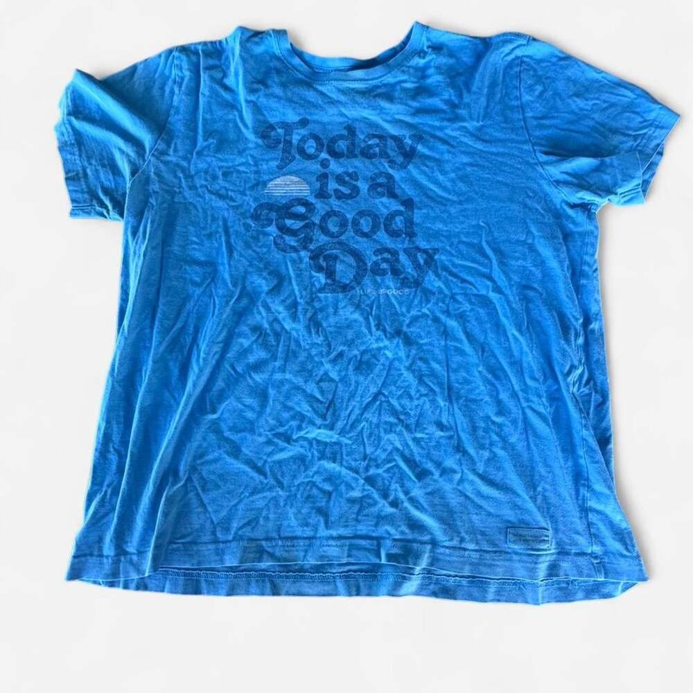 Life is Good Men's Blue T-shirt
